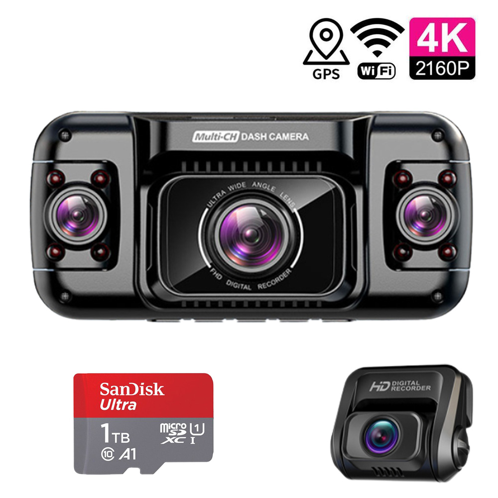 Snimač vožnje + izbornik na hrvatskom jeziku + 1TB memorijska kartica + ugrađeni GPS + ADAS sustav podrške + bežična stražnja kamera