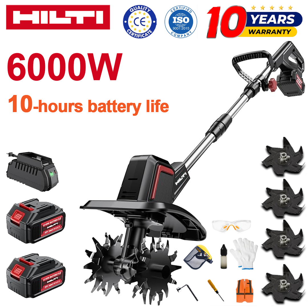 (Trajanje baterije 10 sati) 6000W plug + 96V litijska baterija * 2 + brzi punjač * 1 + nož ​​pluga * 4 + razni dodaci
